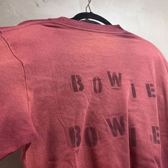 Anine Bing Ida Organic Cotton Bowie Tee Red Medium SAMPLE NEW - Picture 7 of 9